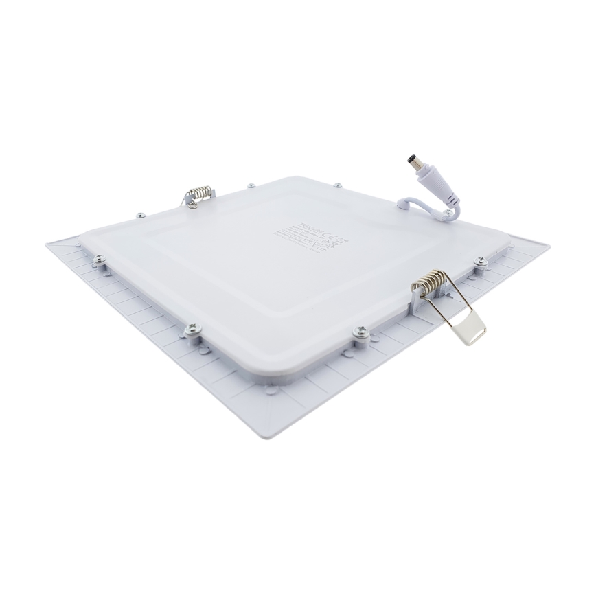 Lámpara empotrable LED SQUARE LED/18W/230V 6500K 22x22 cm blanco