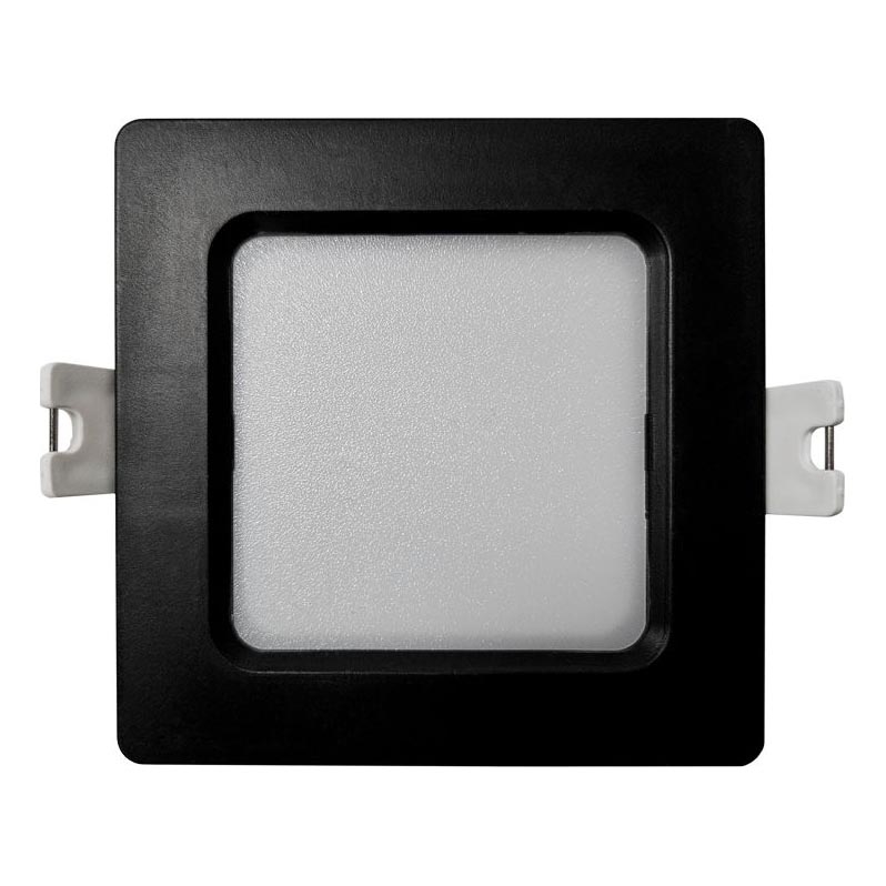 Lámpara empotrable LED SQUARE LED/3W/230V 4000K 9x9 cm negro