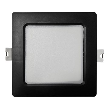 Lámpara empotrable LED SQUARE LED/6W/230V 4000K 12x12 cm negro