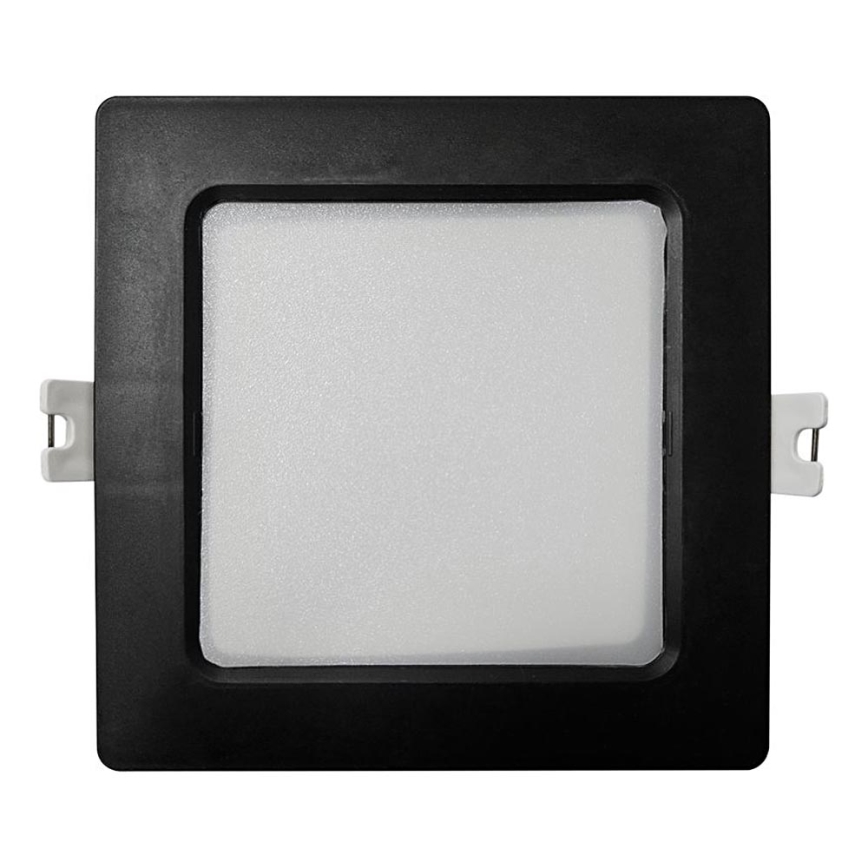Lámpara empotrable LED SQUARE LED/6W/230V 4000K 12x12 cm negro