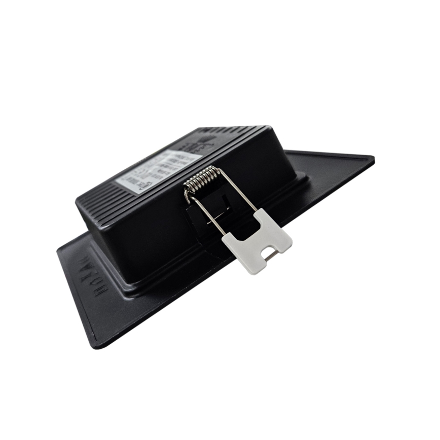 Lámpara empotrable LED SQUARE LED/6W/230V 4000K 12x12 cm negro