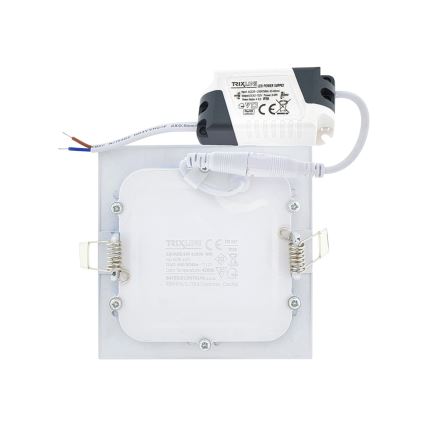 Lámpara empotrable LED SQUARE LED/6W/230V 4200K 11,8x11,8 cm blanco