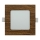 Lámpara empotrable LED SQUARE LED/6W/230V 4200K 11,8x11,8 cm marrón