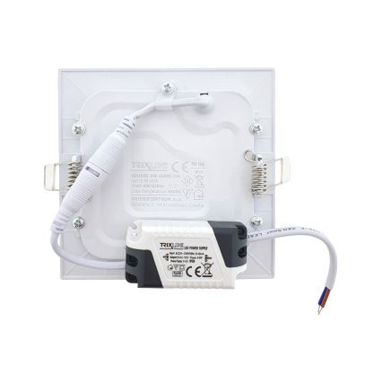 Lámpara empotrable LED SQUARE LED/6W/230V 6500K 11,8x11,8 cm blanco