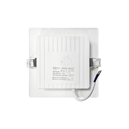 Lámpara empotrable LED SQUARE LED/9W/230V 4000K 14,5x14,5 cm blanco