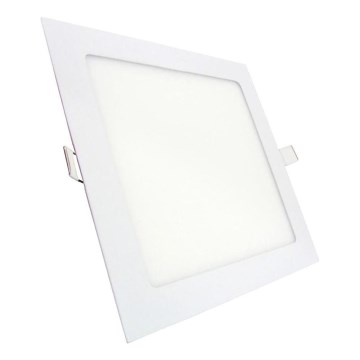 Lámpara empotrable LED SQUARE LED/9W/230V 4200K 14,6x14,6 cm blanco