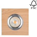 Lámpara empotrable LED VITAR 1xGU10/5W/230V CRI 90 roble – FSC Certificado