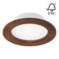 Lámpara empotrable LED WOODY SPOT LED/12,5W/230V 4000K cereza ø 16 cm