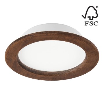 Lámpara empotrable LED WOODY SPOT LED/16,5W/230V 4000K cereza ø 18,5 cm