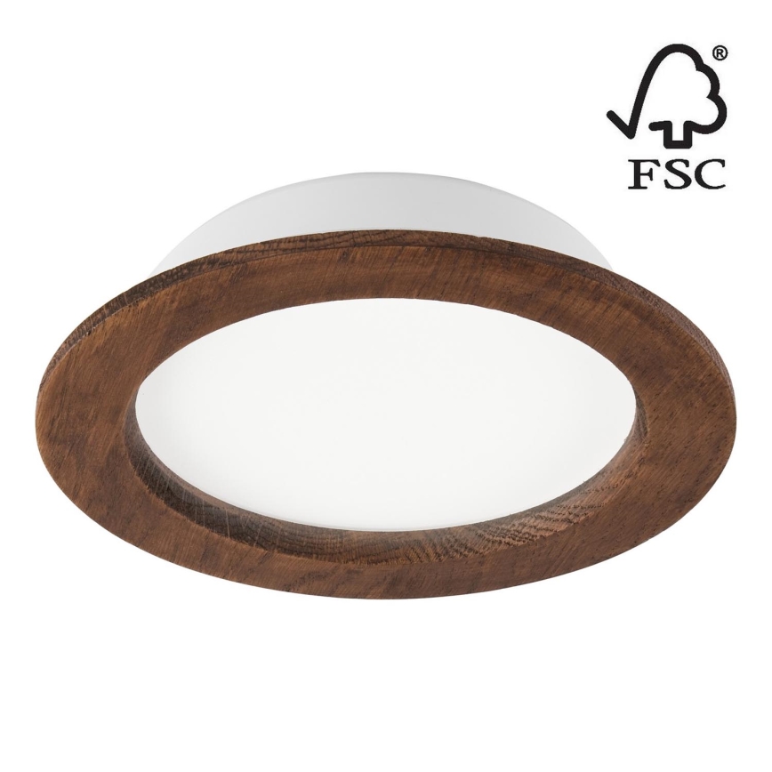 Lámpara empotrable LED WOODY SPOT LED/16,5W/230V 4000K cereza ø 18,5 cm