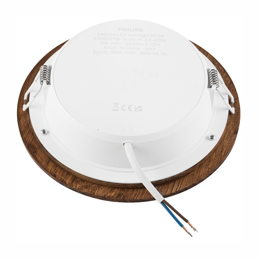 Lámpara empotrable LED WOODY SPOT LED/16,5W/230V 4000K cereza ø 18,5 cm