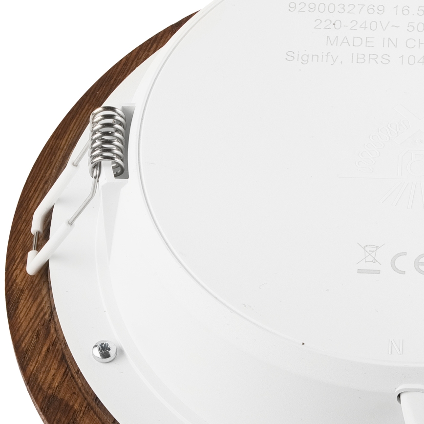 Lámpara empotrable LED WOODY SPOT LED/16,5W/230V 4000K cereza ø 18,5 cm