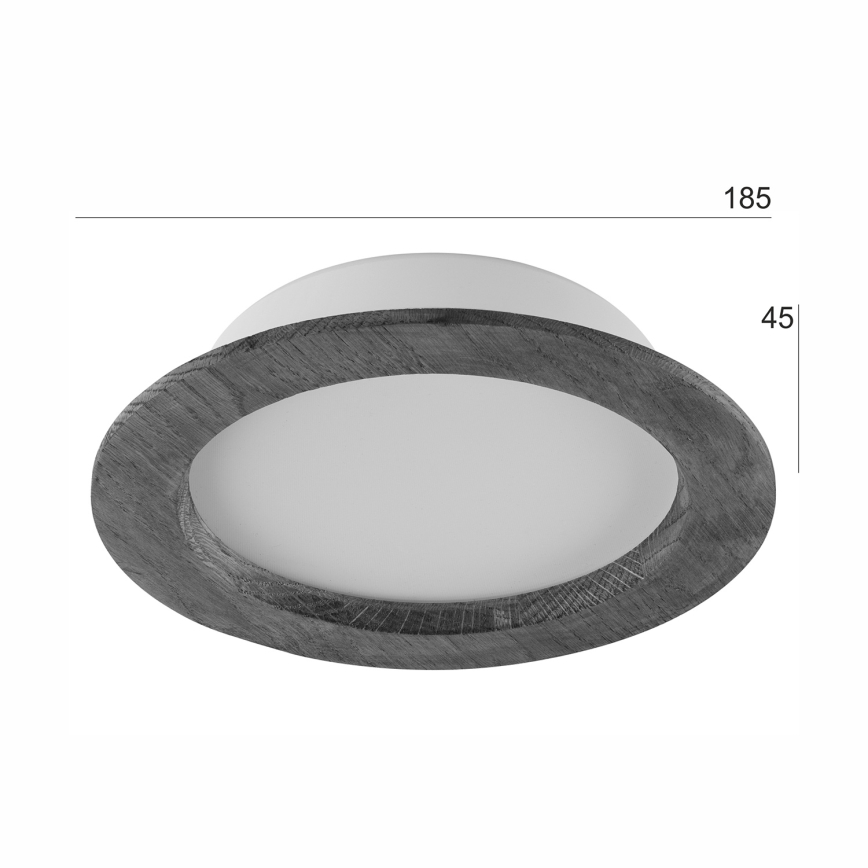 Lámpara empotrable LED WOODY SPOT LED/16,5W/230V 4000K cereza ø 18,5 cm