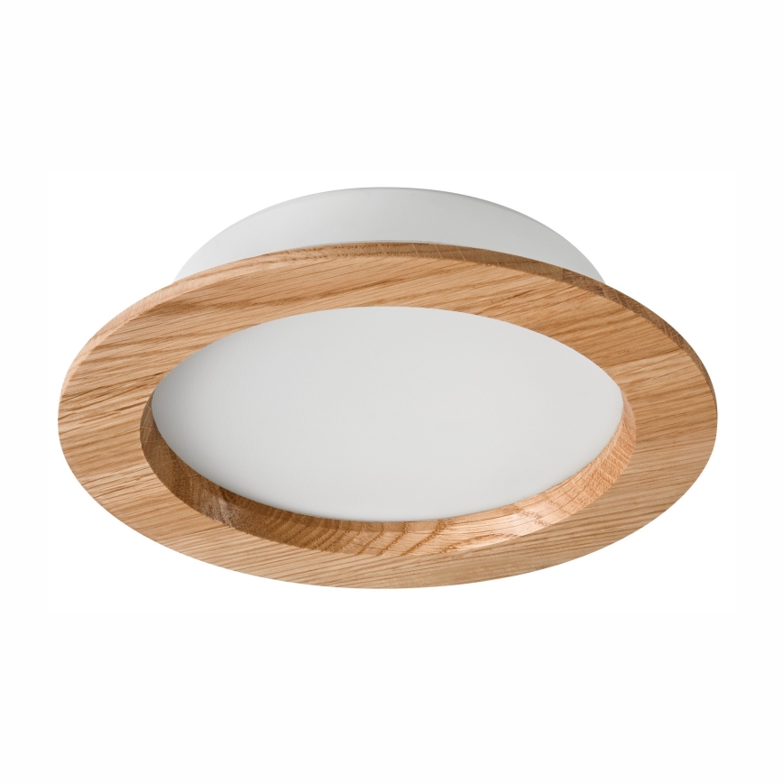 Lámpara empotrable LED WOODY SPOT LED/16,5W/230V 4000K roble ø 18,5 cm