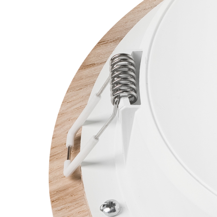 Lámpara empotrable LED WOODY SPOT LED/16,5W/230V 4000K roble ø 18,5 cm