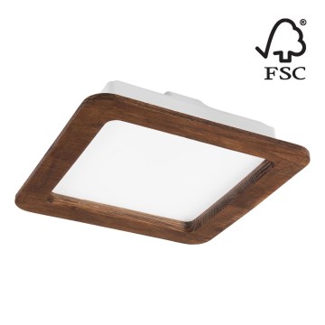 Lámpara empotrable LED WOODY SPOT LED/17W/230V 3000K cereza 18,5x18,5 cm
