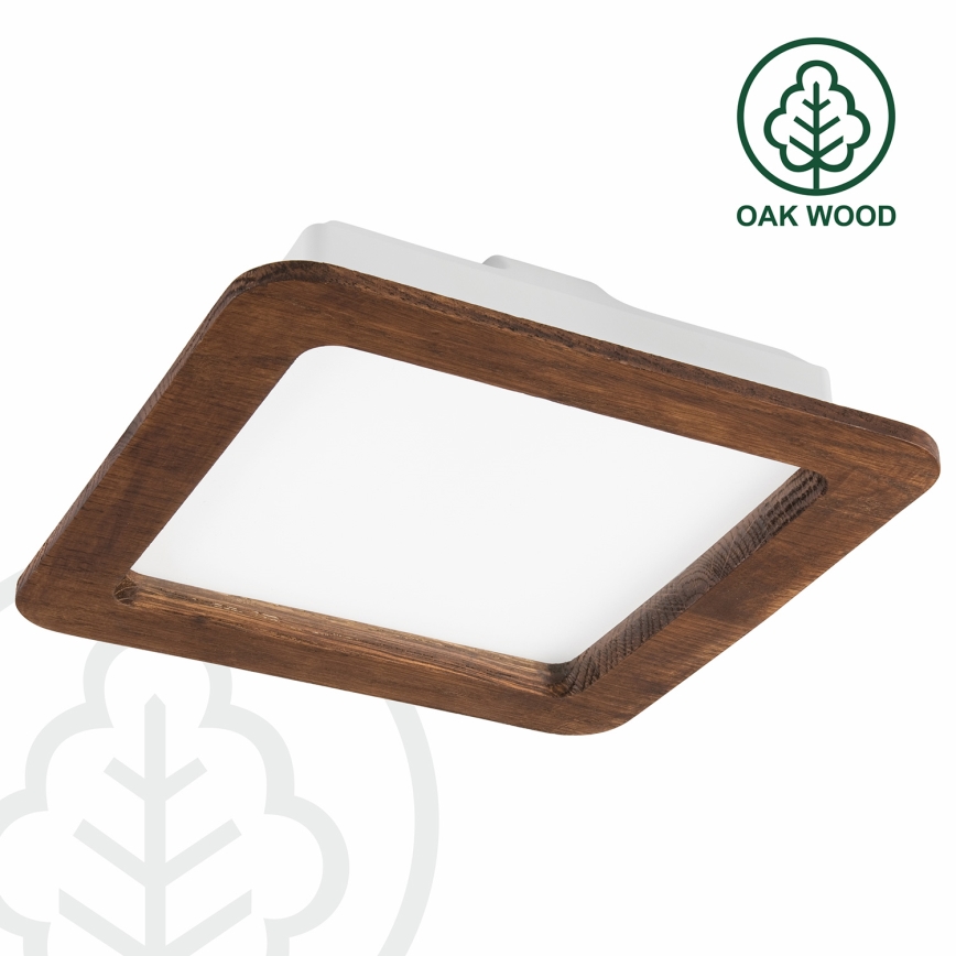 Lámpara empotrable LED WOODY SPOT LED/17W/230V 3000K cereza 18,5x18,5 cm