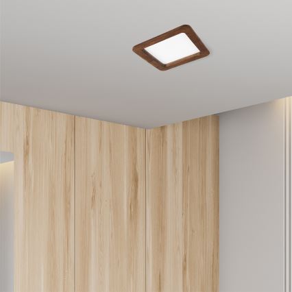 Lámpara empotrable LED WOODY SPOT LED/17W/230V 3000K cereza 18,5x18,5 cm