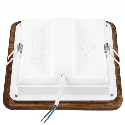 Lámpara empotrable LED WOODY SPOT LED/17W/230V 3000K cereza 18,5x18,5 cm