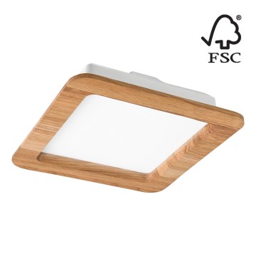 Lámpara empotrable LED WOODY SPOT LED/17W/230V 3000K roble 18,5x18,5 cm