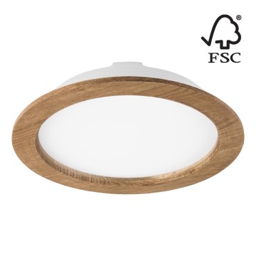 Lámpara empotrable LED WOODY SPOT LED/23,5W/230V 4000K nogal ø 23,5 cm