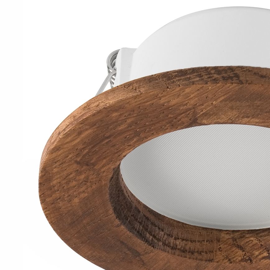 Lámpara empotrable LED WOODY SPOT LED/5,5W/230V 4000K cereza ø 10 cm