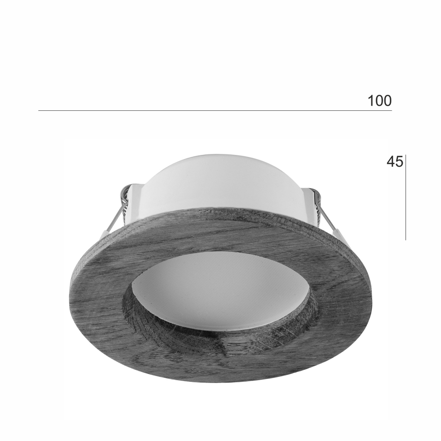 Lámpara empotrable LED WOODY SPOT LED/5,5W/230V 4000K cereza ø 10 cm