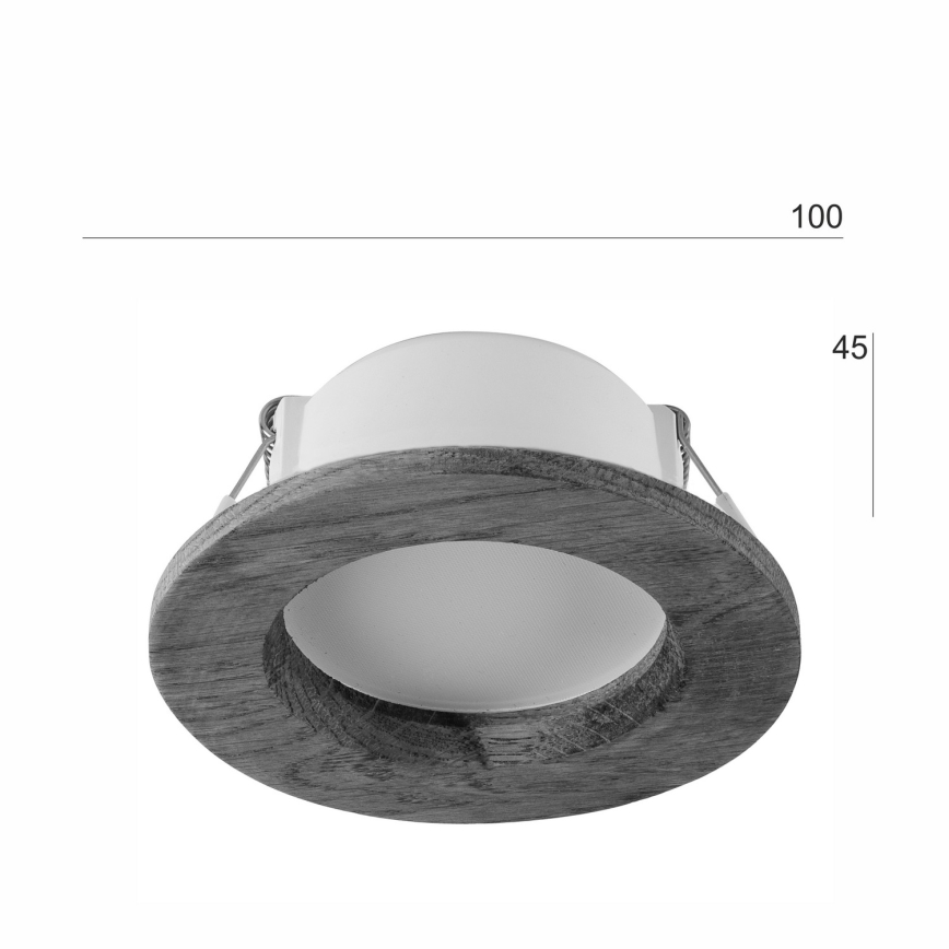 Lámpara empotrable LED WOODY SPOT LED/5,5W/230V 4000K roble ø 10 cm