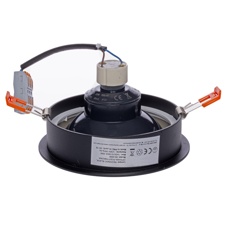 Lámpara empotrable REDONDO 1xAR111 - GU10/25W/230V