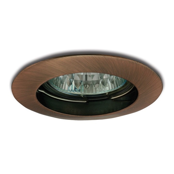 Lámpara empotrada 1xGU5,3/50W/12V cobre