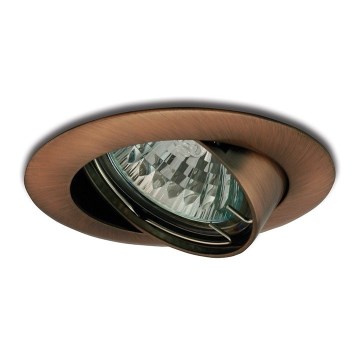 Lámpara empotrada 1xGU5,3/50W/12V cobre
