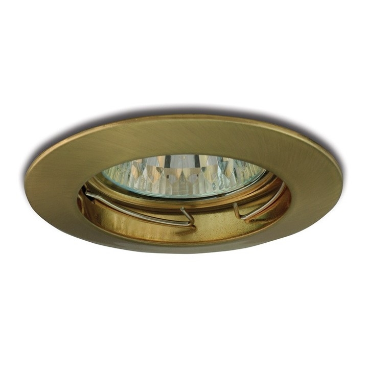 Lámpara empotrada 1xGU5,3/50W/12V latón