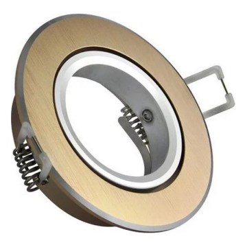 Lámpara empotrada EAST OPAL 1xGU10/8W/230V diá. 8,5 cm dorado