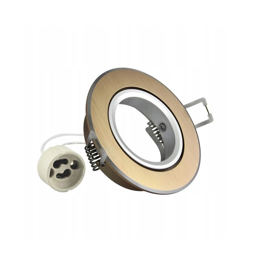Lámpara empotrada EAST OPAL 1xGU10/8W/230V diá. 8,5 cm dorado