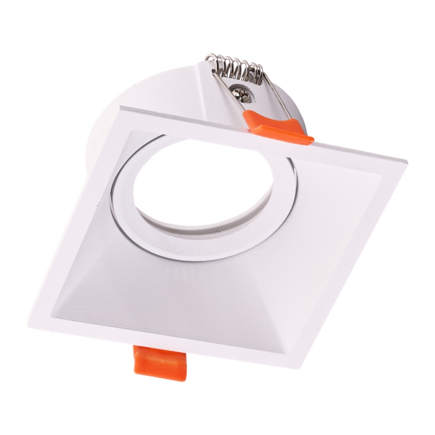 Lámpara empotrada EYE 1xGU10/25W/230V cuadrado blanco