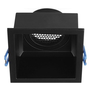 Lámpara empotrada GU10 9x9 cm negro