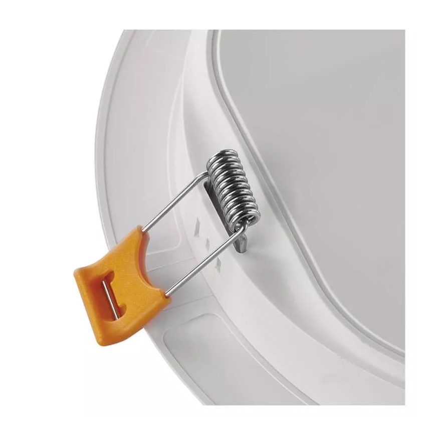 Lámpara empotrada LED LED/9W/230V diá. 12 cm blanco