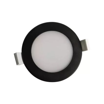 Lámpara empotrada LED para baños LED/7W/230V 4000K negro IP44