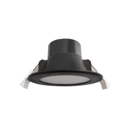 Lámpara empotrada LED para baños LED/7W/230V 4000K negro IP44