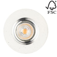 Lámpara empotrada LED VITAR 1xGU10/5W/230V hormigón - Certificado FSC