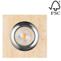 Lámpara empotrada LED VITAR 1xGU10/5W/230V piedra - certificado FSC