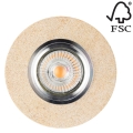 Lámpara empotrada LED VITAR 1xGU10/5W/230V piedra - certificado FSC
