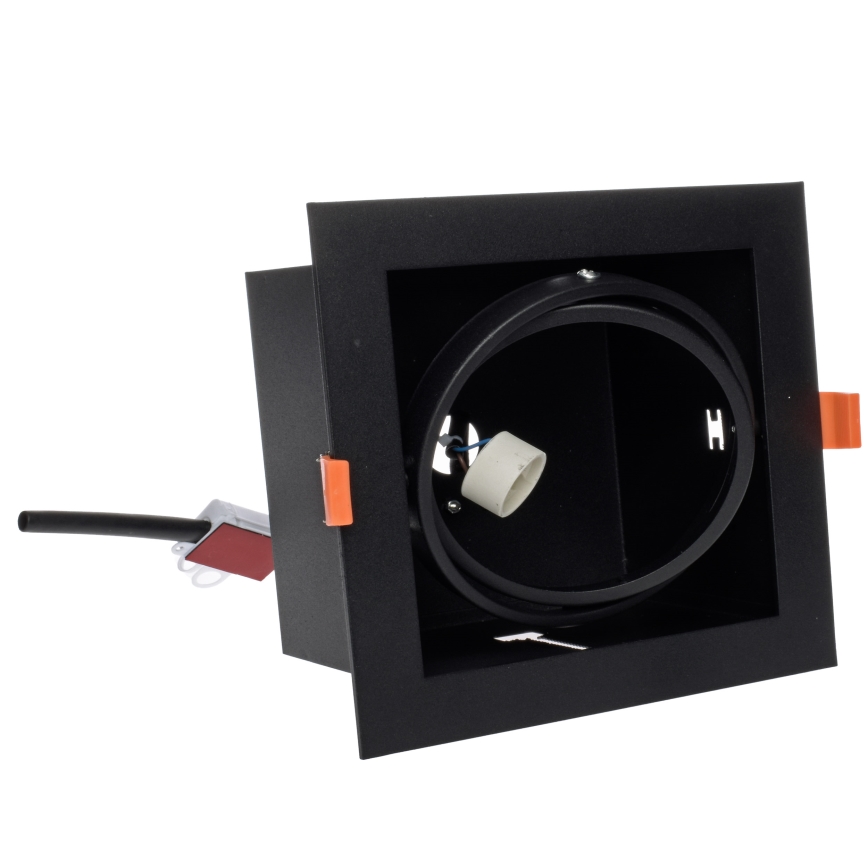 Lámpara empotrada PLAZA AR111 1xGU10/12W/230V negro