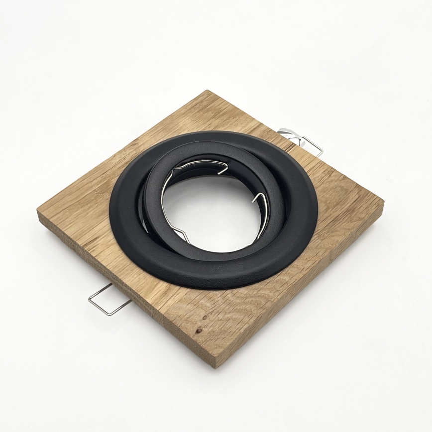 Lámpara empotrada TOBBY 1xG9/20W/230V 11,5x11,5 cm roble/negro