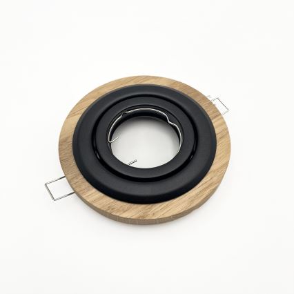 Lámpara empotrada TOBBY 1xG9/20W/230V diá. 11,5 cm roble/negro
