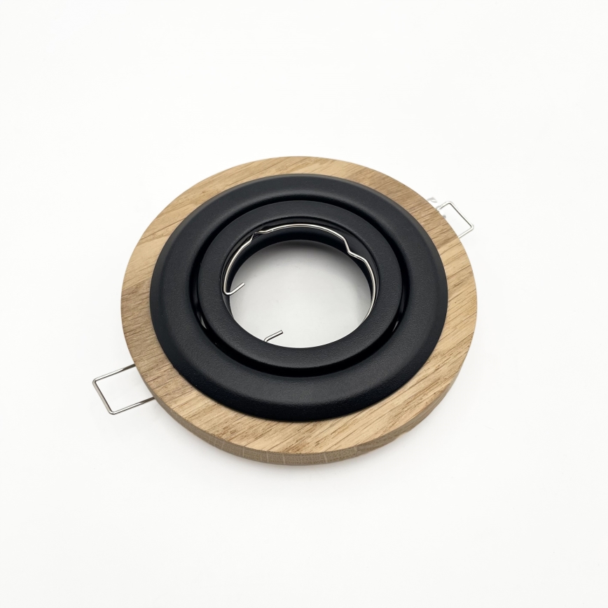 Lámpara empotrada TOBBY 1xG9/20W/230V diá. 11,5 cm roble/negro