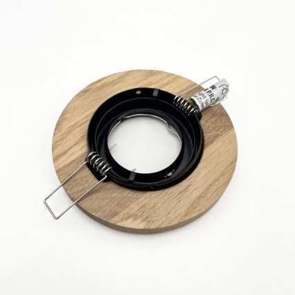 Lámpara empotrada TOBBY 1xG9/20W/230V diá. 11,5 cm roble/negro
