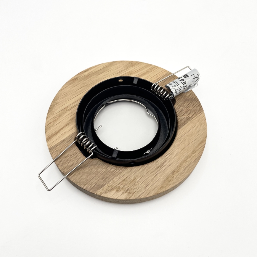 Lámpara empotrada TOBBY 1xG9/20W/230V diá. 11,5 cm roble/negro