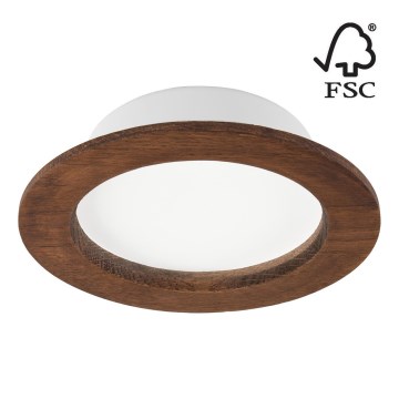 Lámpara empotrada WOODY SPOT LED/12,5W/230V 3000K cereza ø 16 cm