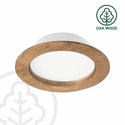 Lámpara empotrada WOODY SPOT LED/12,5W/230V 3000K nogal ø 16 cm